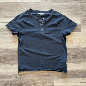 Madewell Garment Dyed Henley T-Shirt